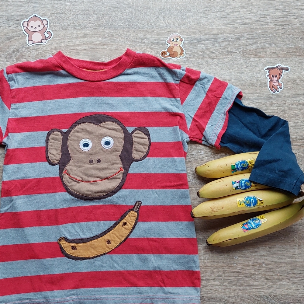 Mini Boden monkey 🐒 tee 7-8 years - Picture 4 of 16